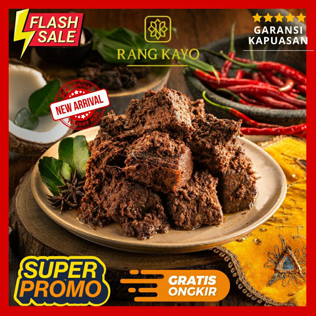

Rang Kayo - Rendang IGA Sapi Padeh 270gr Halal Asli Khas Minang Pariaman