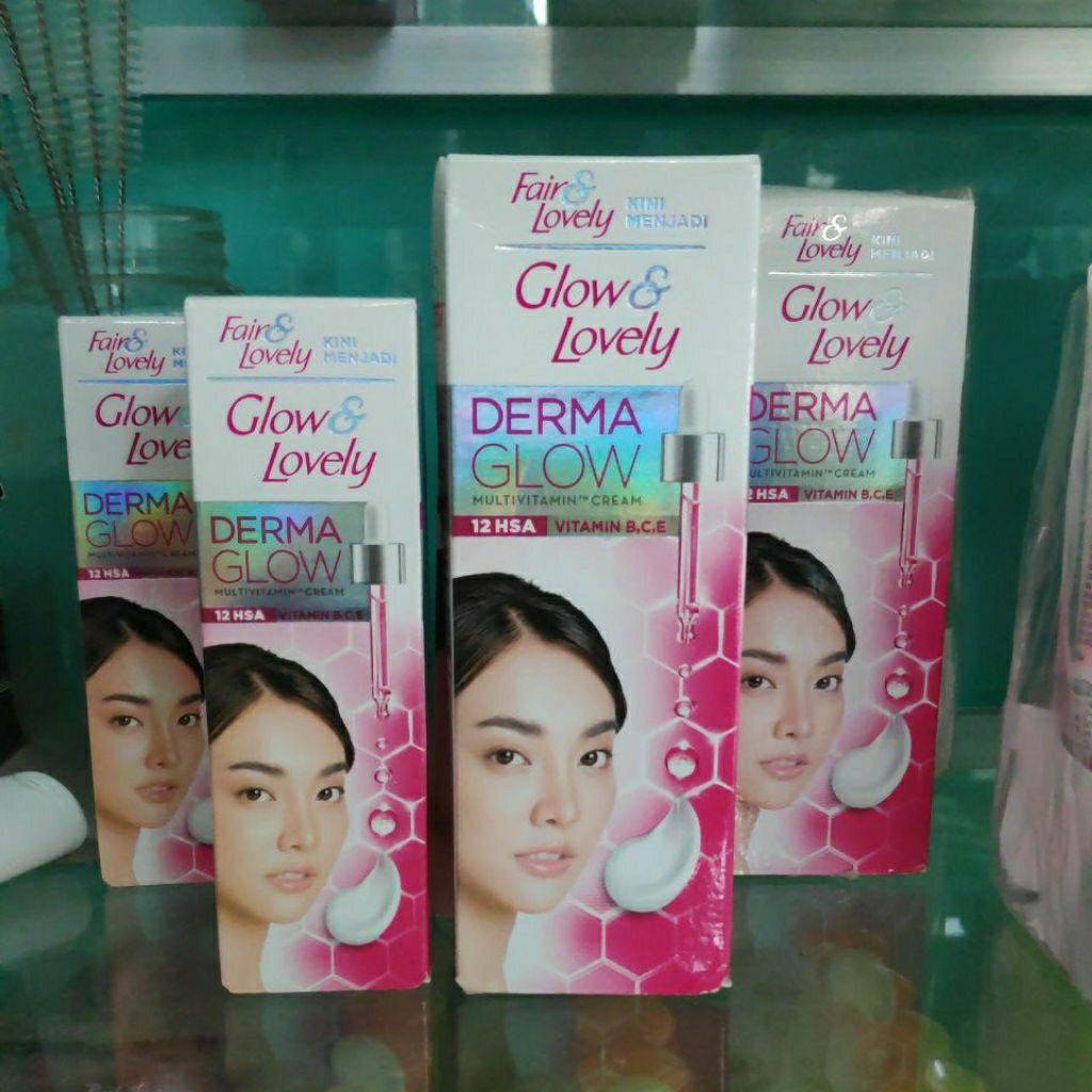 Glow & Lovely Cream 46 g Pelembab Wajah Fair&Lovely 23g Harga 1 PCS Multivitamin Perawatan Wajah Cer