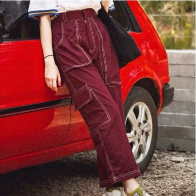 Preloved Celana Cargo Hitam American Drill Kece Tebal Tidak Menerawang