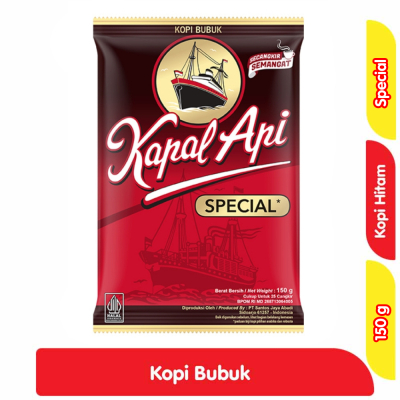 

KAPAL API COFFEE SPECIAL 150g / KOPI KAPAL API BUBUK 150gr