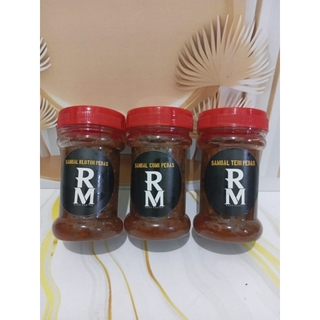 

Sambal paket hemat isi 3 pcs,mix 3 pcs termurah,Sambal teri,sambal cumi,sambal klotok