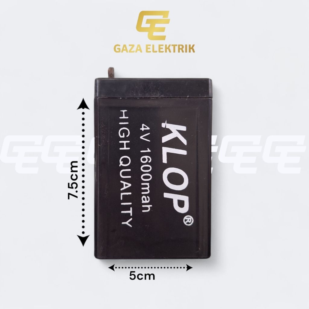 Aki emergency baterai 4V 1600MAH