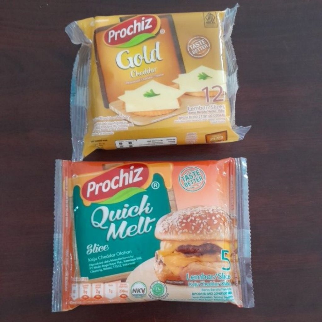 

Keju Prochiz Gold 12 Slice & Prochiz Quick Melt 5 Slice