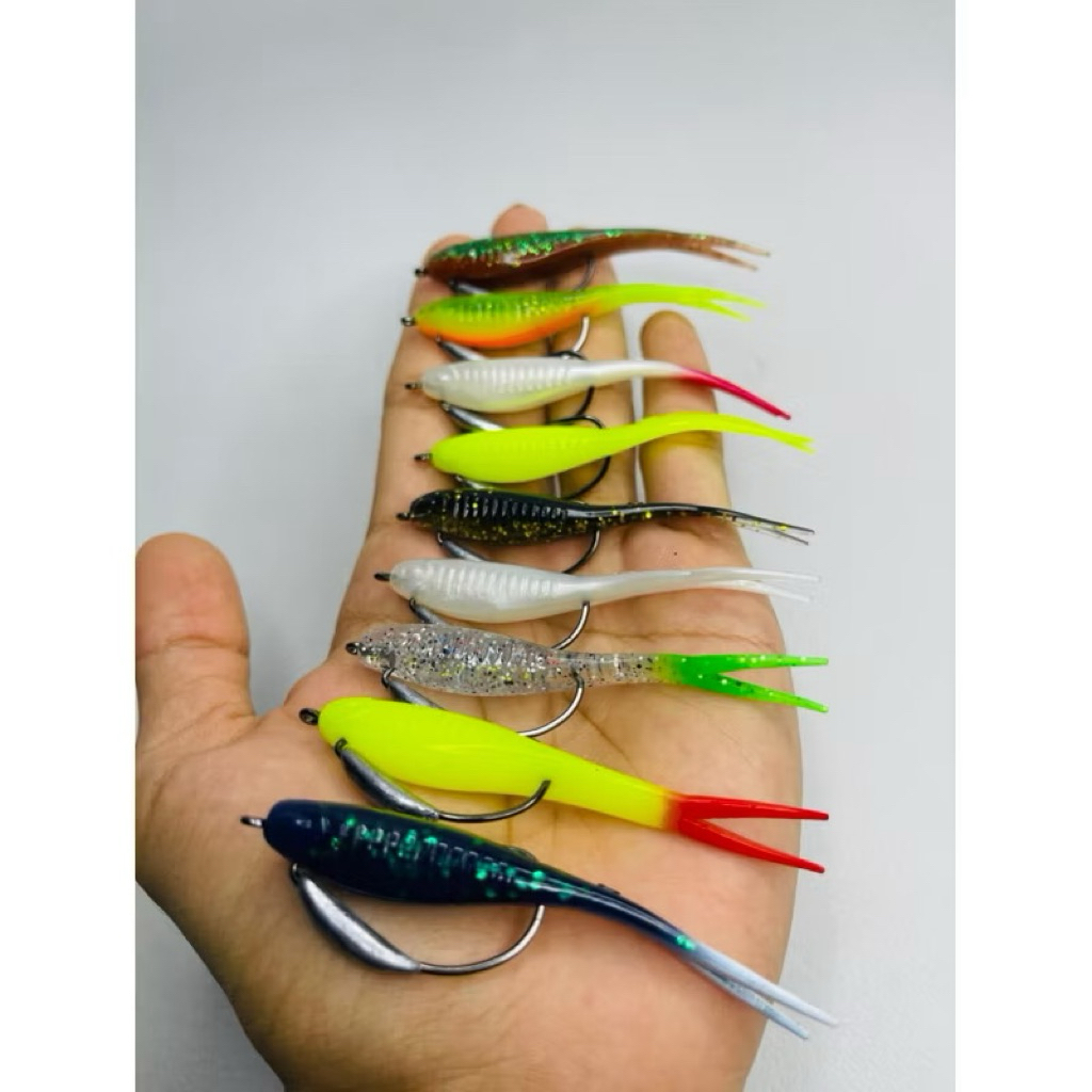 SUPER BABY SILENCER 8 CM 6 GRAM PLUS HOOK TIMAH || UMPAN CASTING IKAN GABUS TOMAN