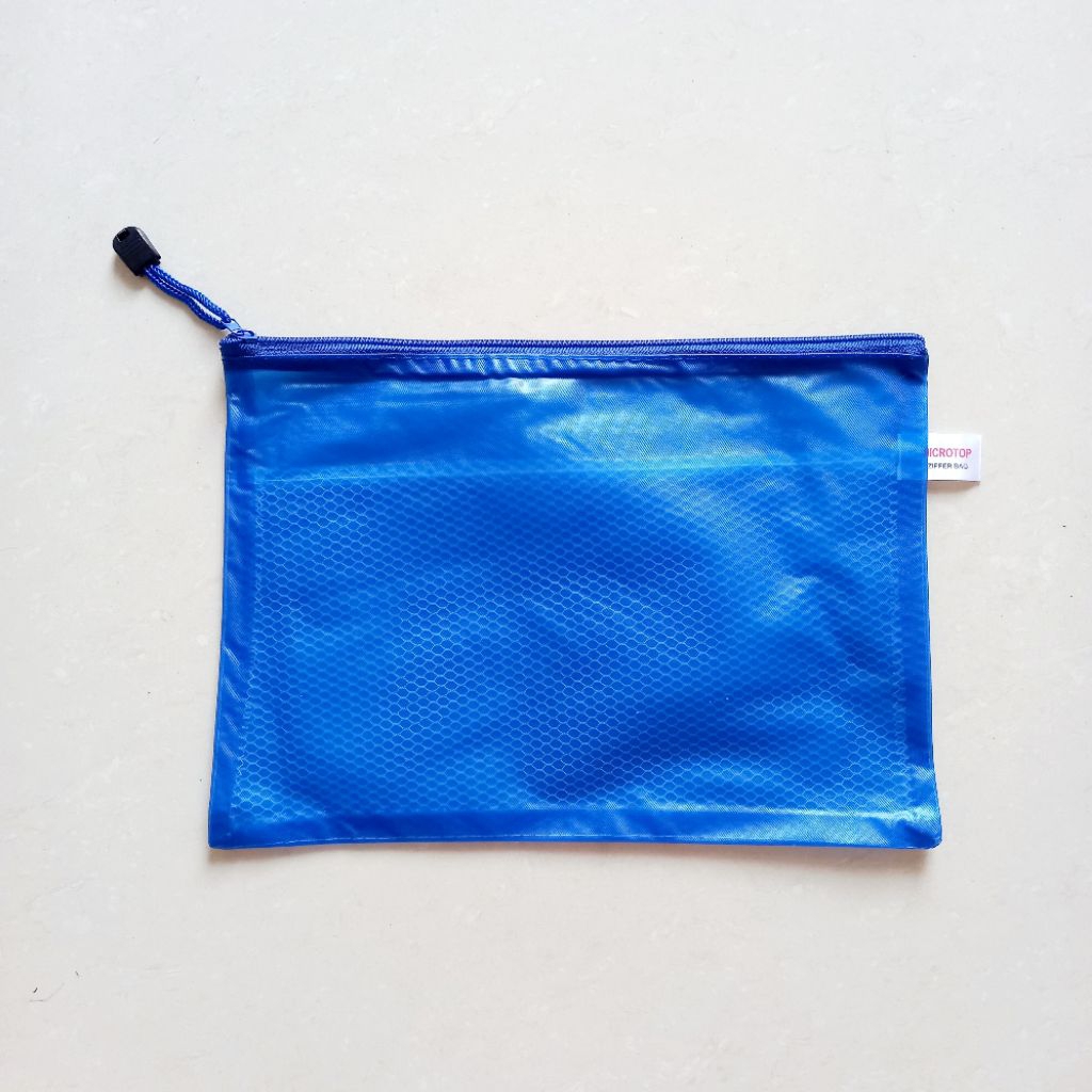 

[ 1 PIECE MURAH ] Map Seleting Jaring Zipper Bag A5 ( 23 x 16.5 cm ) BW 54 - Microtop