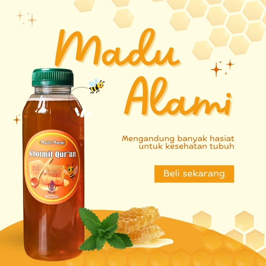 

Madu Khotmil Qur'an 500ml | Madu Murni Rambutan | Stok Hemat Sehat