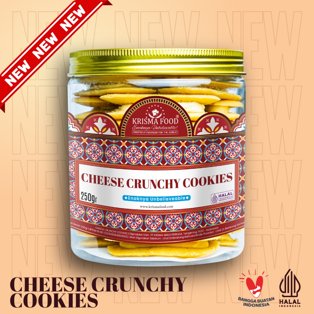 

CHEESE CRUNCHY COOKIES || 250GR || NEW KRISMA FOOD COOKIES