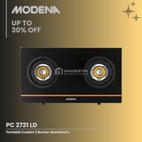 Kompor Portable Gas Modena PC 2721 LD / Portable Cooker / Kompor 2 Tungku Modena 70cm