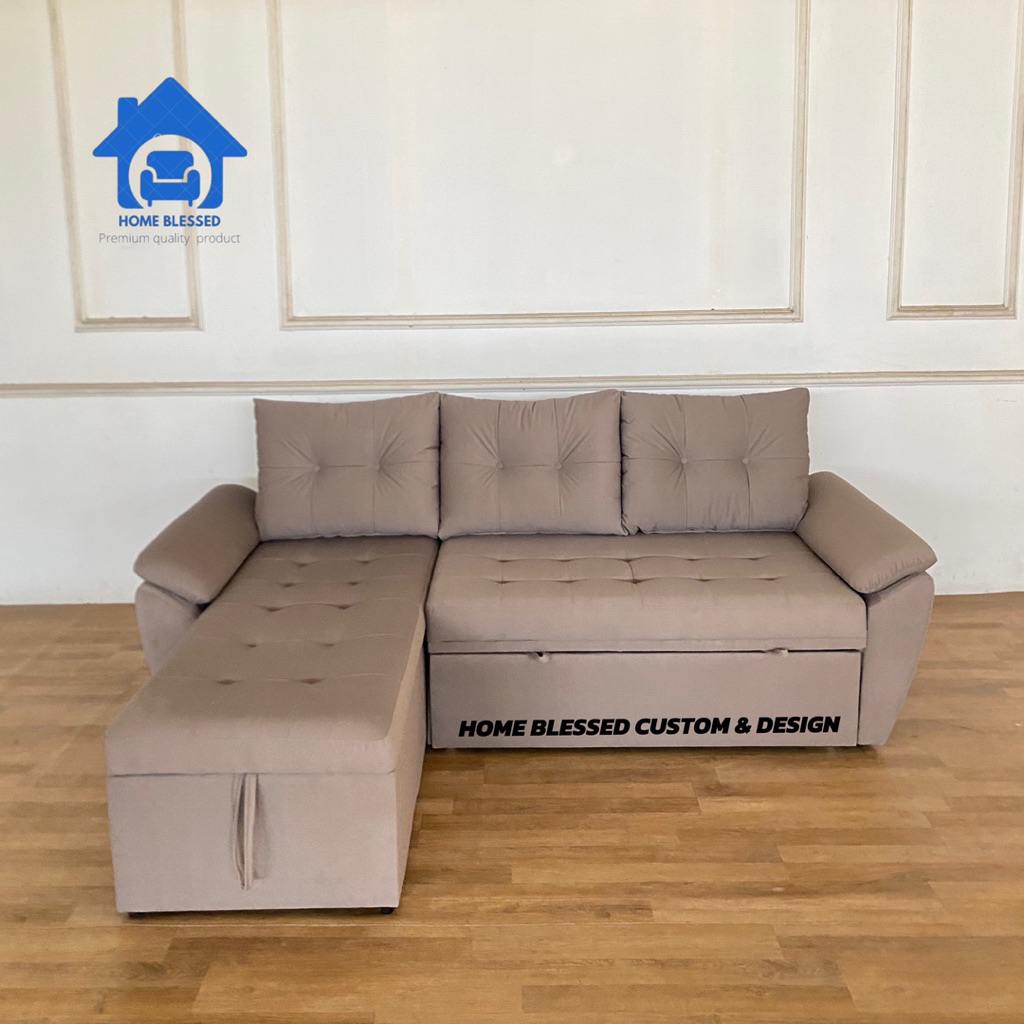 Sofa Bed/Sofa L Bed/Sofa L Santai/Sofa Minimalis/Sofa Murah/Sofa Modern
