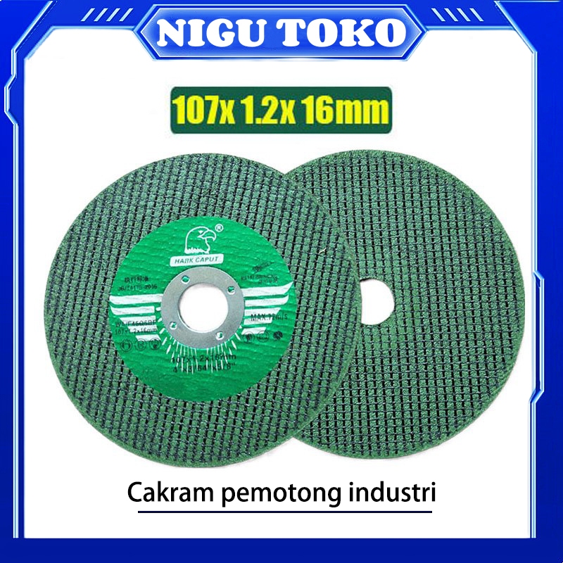 Kualitas bagus Roda gerinda besi 4 inci / roda potong besi 4 inci / roda potong 107 x 1,2 x 16 mm