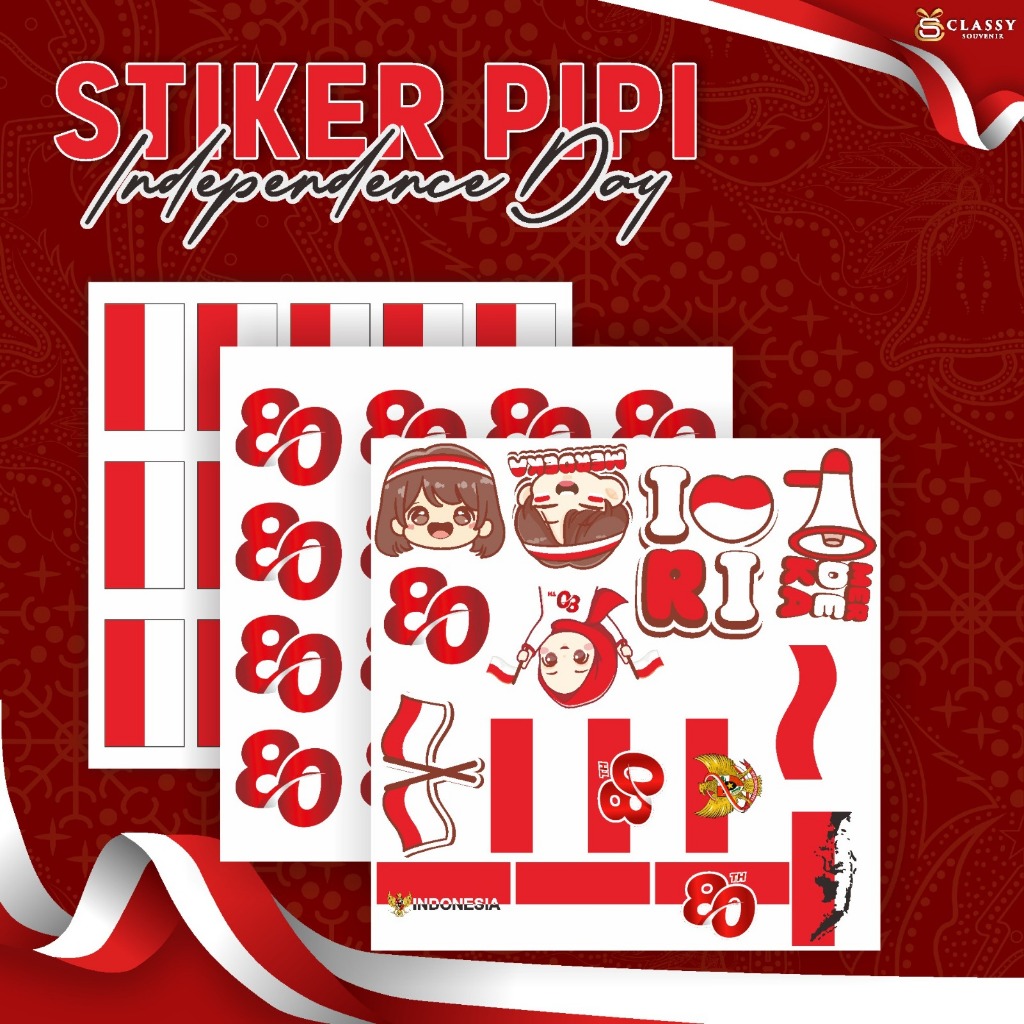 

STIKER PIPI 17 AGUSTUS SPESIAL KEMERDEKAAN INDONESIA