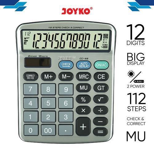 

Calculator Kalkulator Joyko CC-46 12 Digits Check Correct
