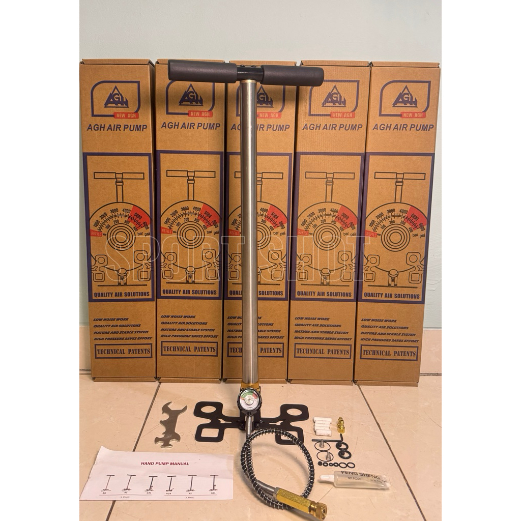 POMPA PCP KAKI LIPAT TEKANAN 6000 PSI MERK AGH