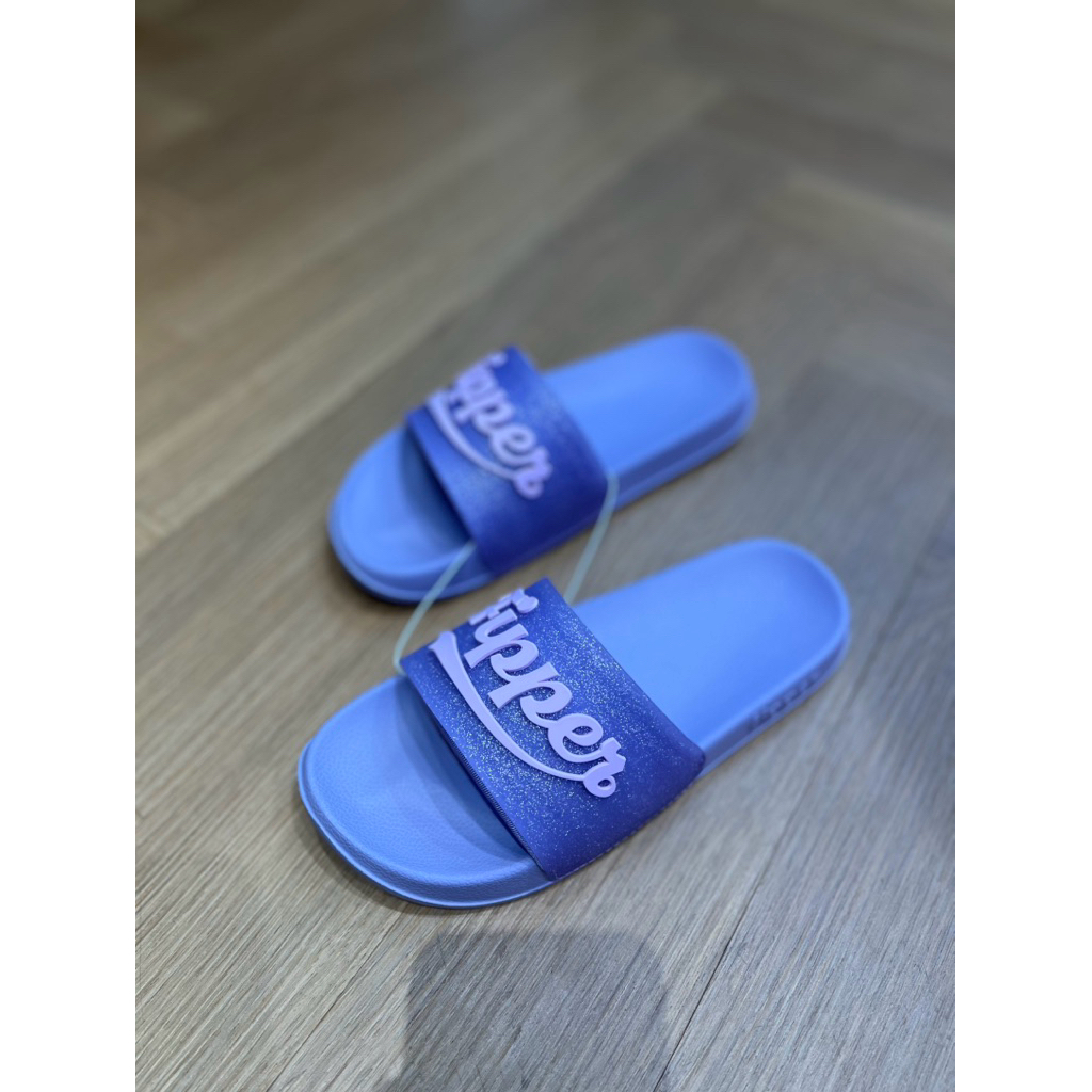 fipper slip on glitzy-purple