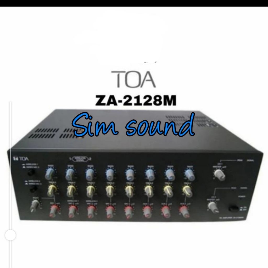 Amplifier TOA ZA-2128M ZA2128M ZA 2128M Original TOA 2X120 Watt