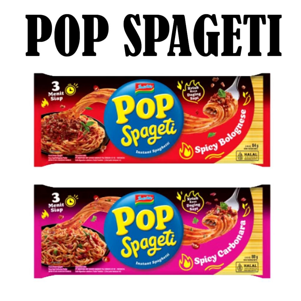 

indomie pop spageti paket isi 6pcs mix varian rasa
