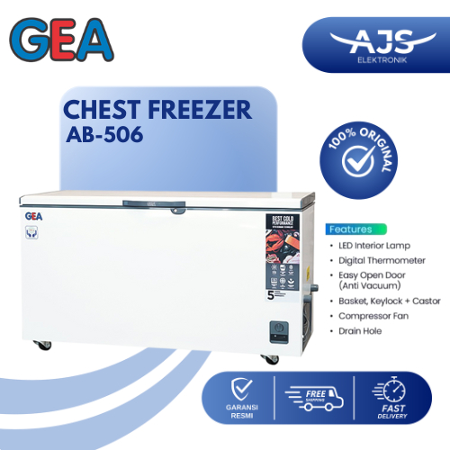 Chest Freezer GEA AB-506-R / Freezer Box Daging GEA 420 Liter