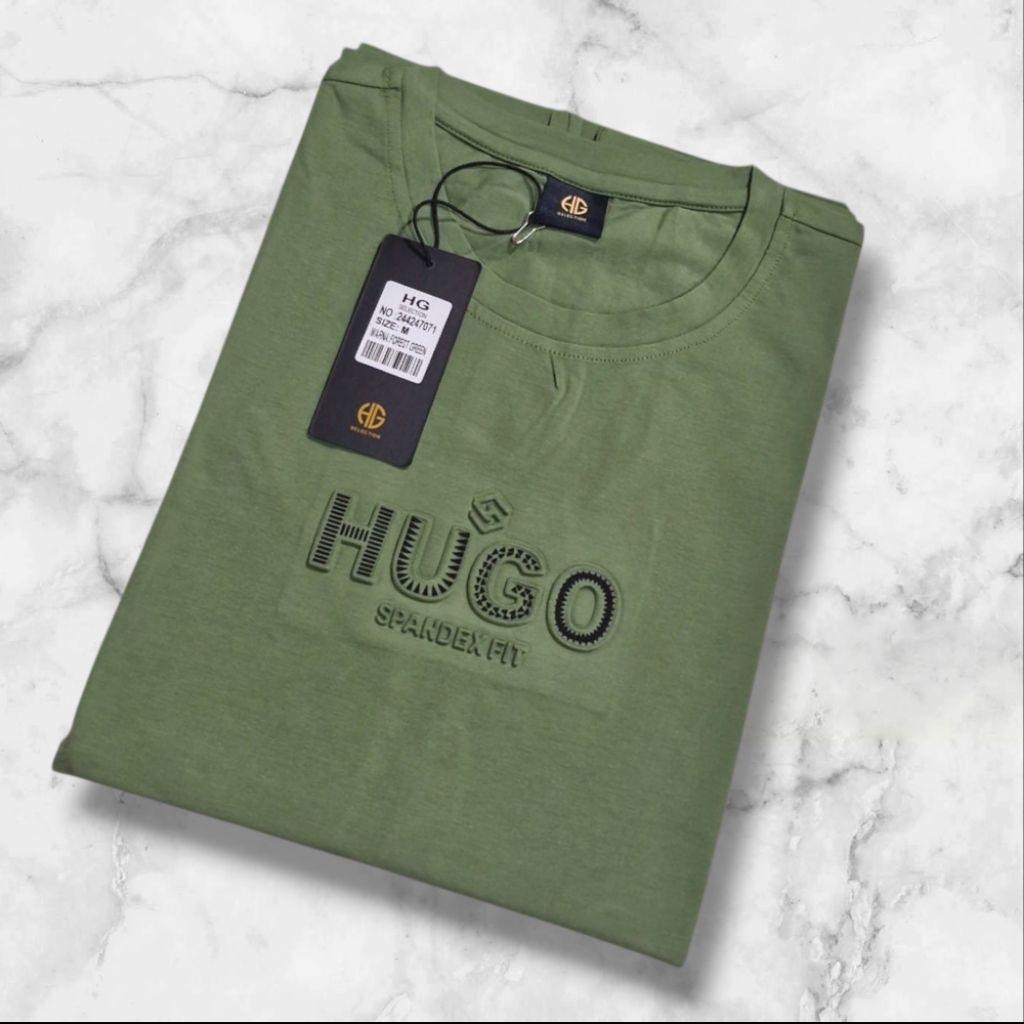 Kaos Oblong Hugo Selection Original Pria Terbaru