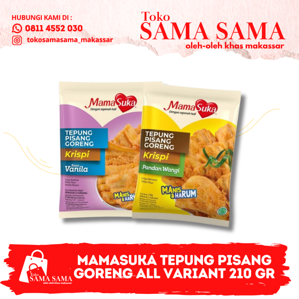 

MAMASUKA TEPUNG PISANG GORENG ALL VARIANT 210 GR