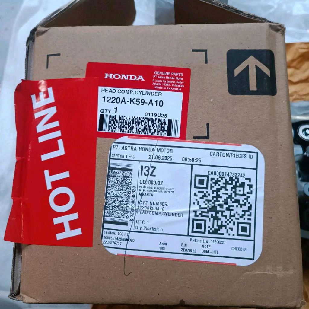 cylinder head Vario 150, PCX 150, ADV 150 1220A-K59-A10 (K59)