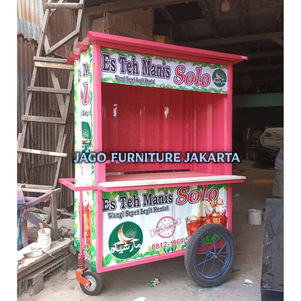 gerobak es teh/gerobak es kelapa/gerobak avokado/ gerobak juse