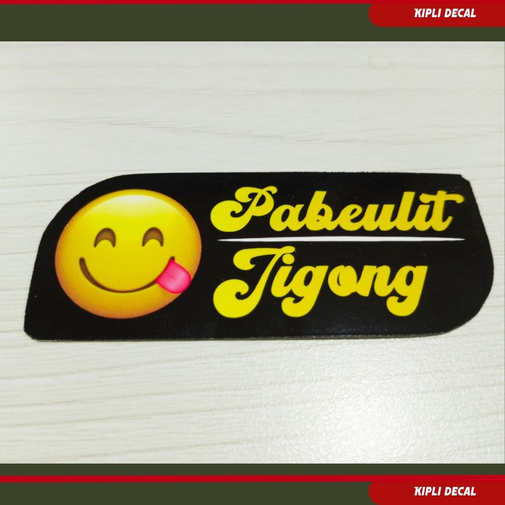 

Stiker "Pabeulit jigong" [vinyl-laminasi-glossy]