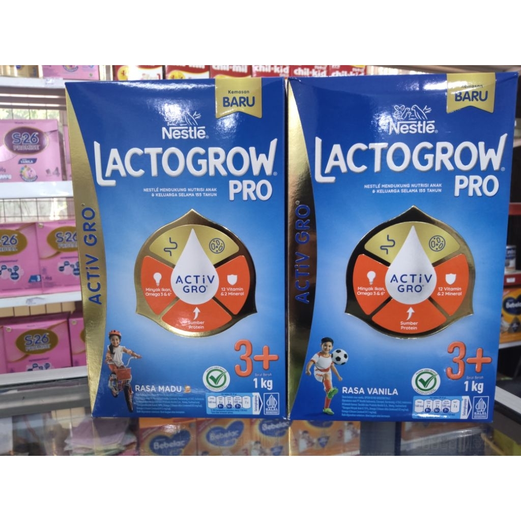 

LactoGrow Pro 3+ vanilla, madu 1kg susu anak