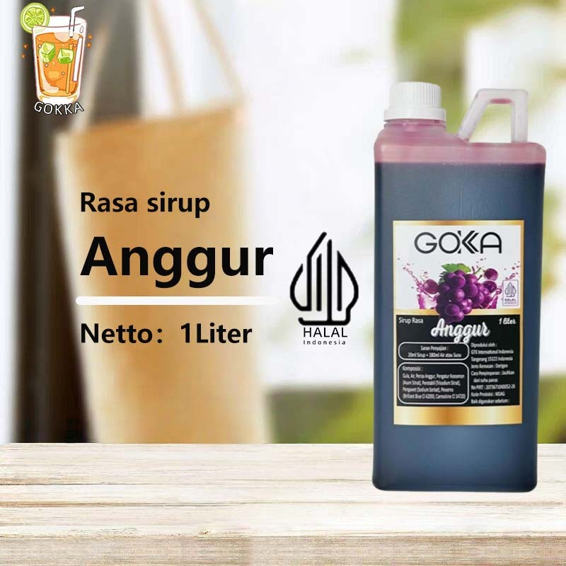 

GОKKA Syrup / Anggur Flavoured Sirup / Sirup Anggur 1L International Halal
