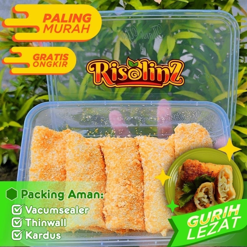 

RISOL ROGUT / RISOL SAYUR | isi 5pcs | (Kentang,Wortel,Ledri,Daun bawang,Bombai) | Frozen | by Risolinz