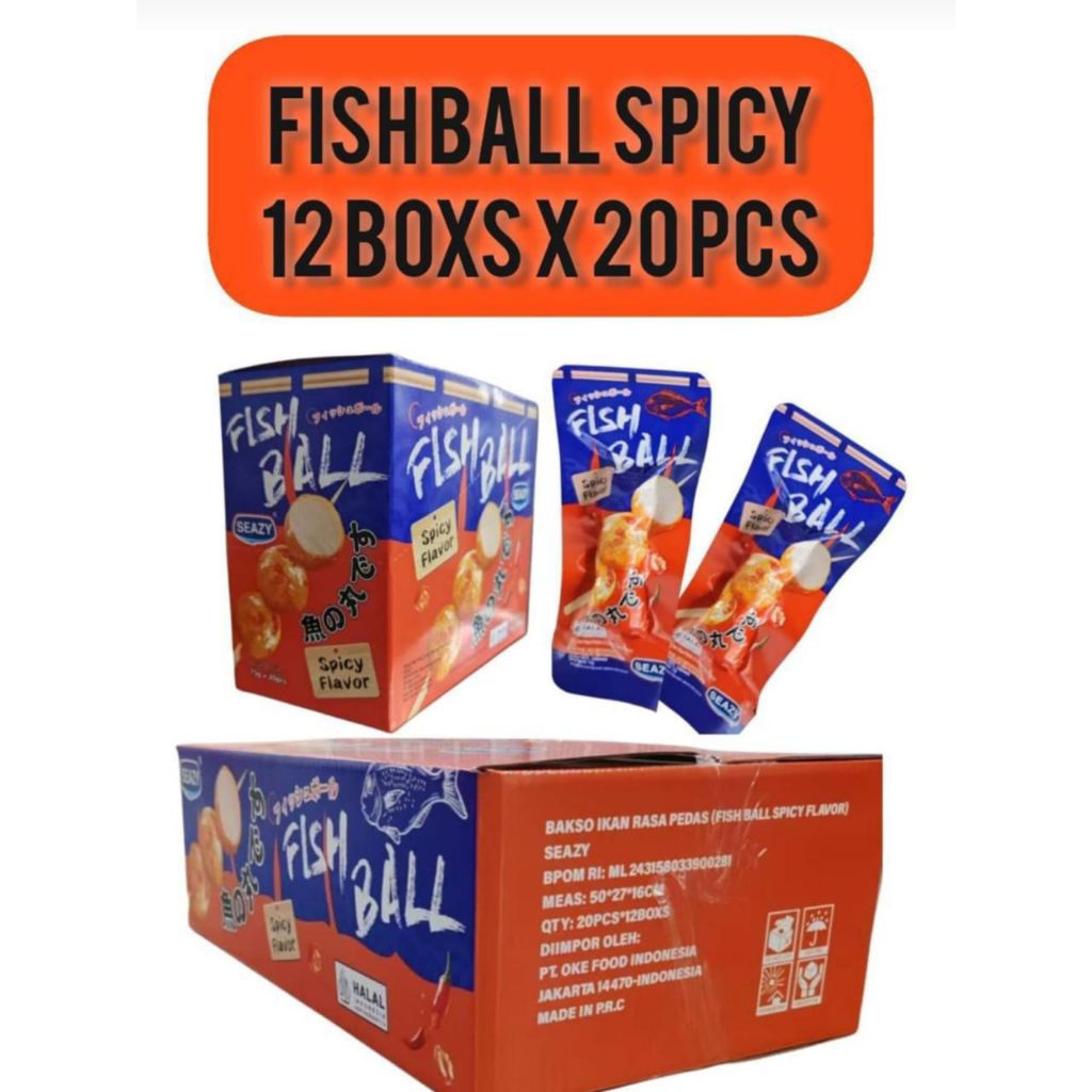 

LUVMI SNACK SEAFOOD/CAMILAN BASO IKAN/FISH BALL ISI 20