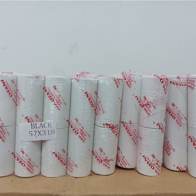 

KERTAS STRUK THERMAL MOBILE PRINTER 57X31 CORELESS MERK OTANI 1 DUS 100 ROLL
