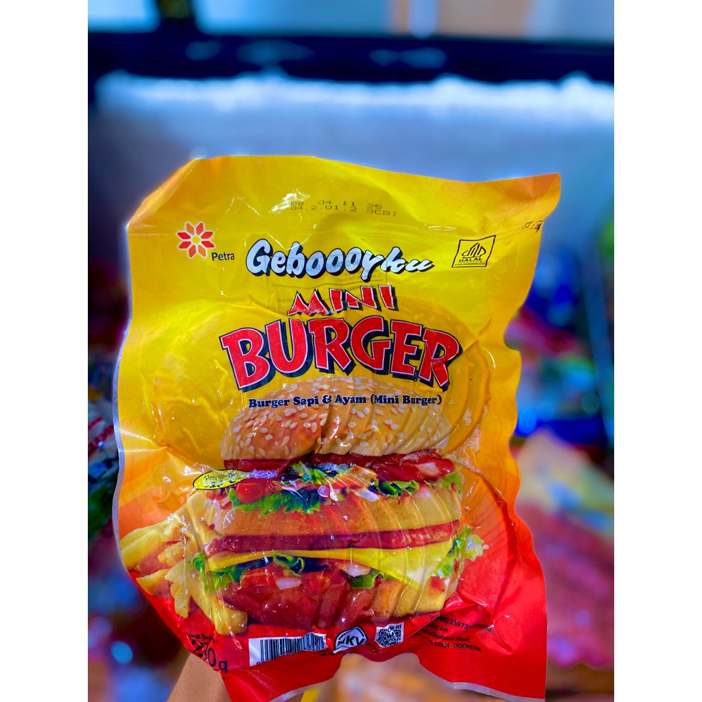 

GEBOOOYKU mini burger 280gr / Daging burger frozen