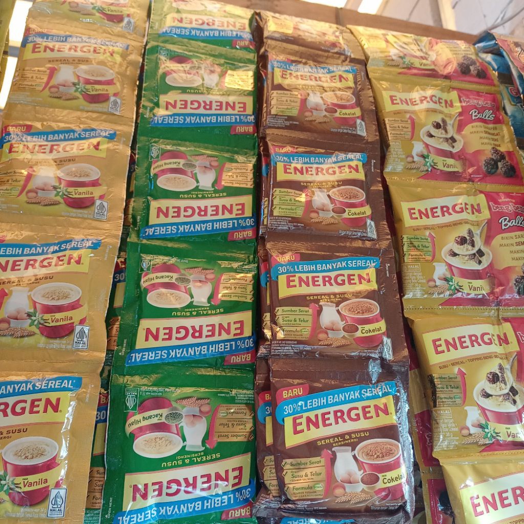 

Energen Sereal dan Susu COKELAT VANILLA KACANG IJO