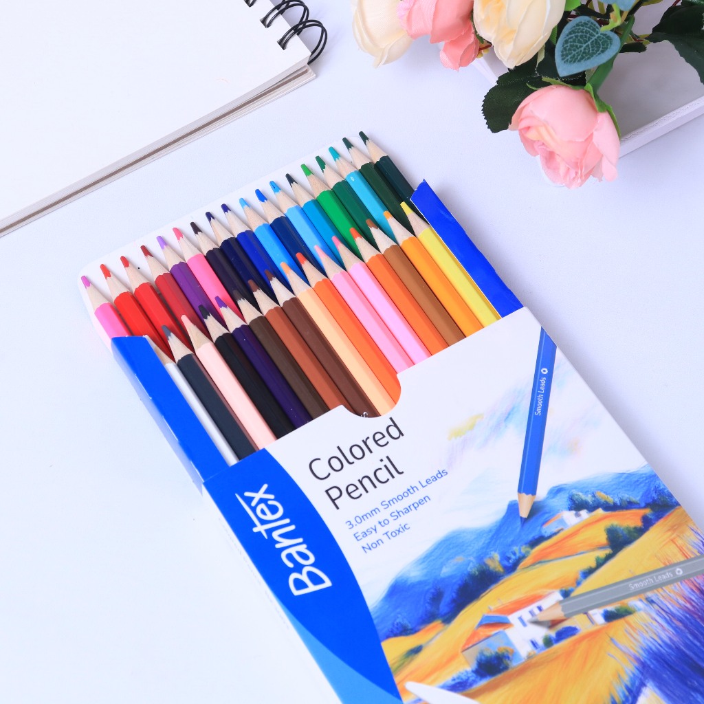 

Bantex Colored Pencil / Pensil Warna 36 Warna Hexagonal 3.0 mm Bahan Kayu Poplar BK3003