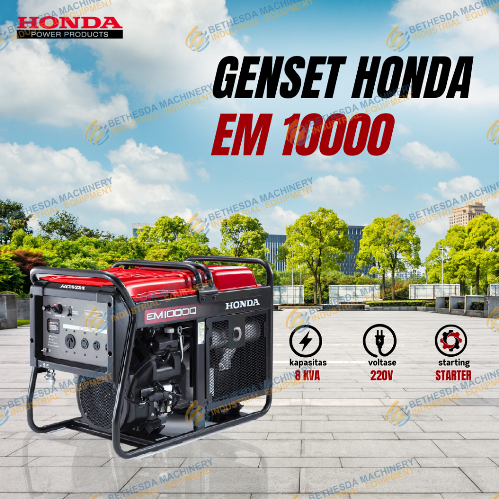 Genset Honda 8 kva Portable EM10000 Open Type Inverter