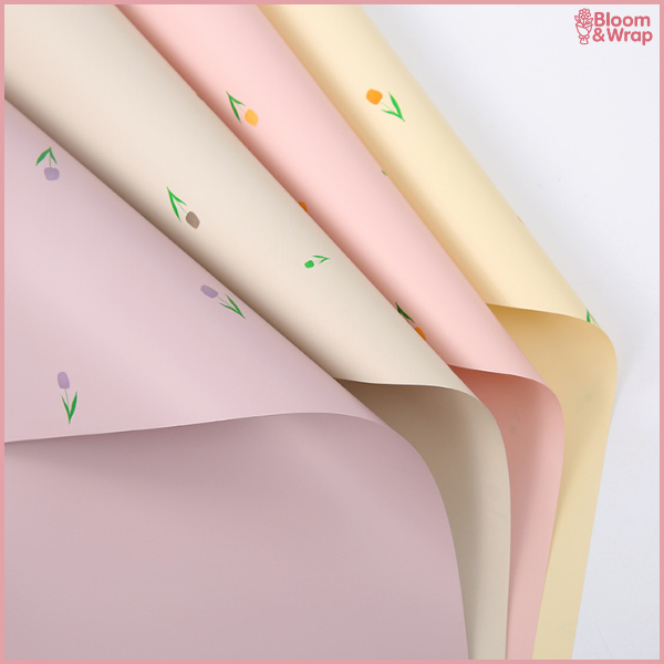 

PACK 20 Kertas Buket Bunga Flower Wrapping Tulip Cellophane Waterproof Lembaran KB6179