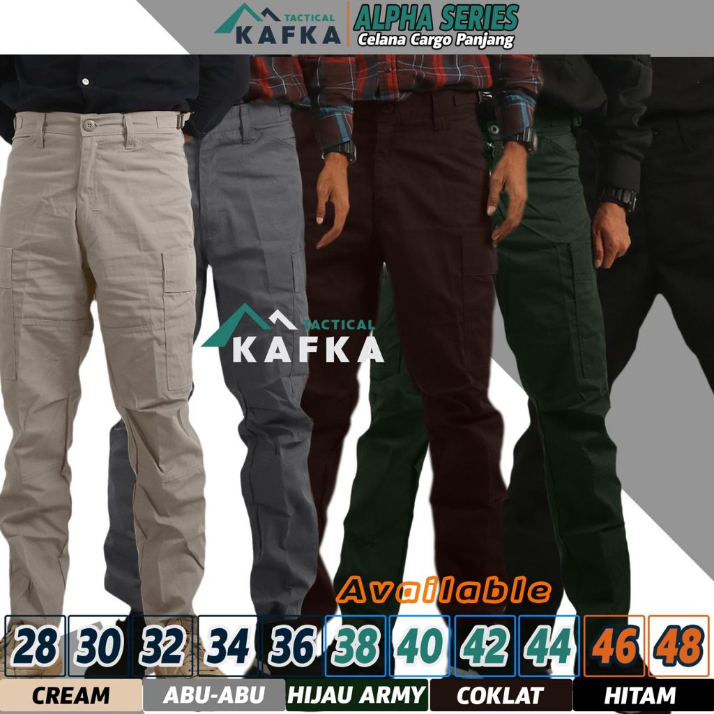 CELANA CARGO PANJANG MODEL BANYAK SAKU MATERIAL RIPSTOP TORNADO | CELANA PDL POLISI/SECURITI/ORGANIS