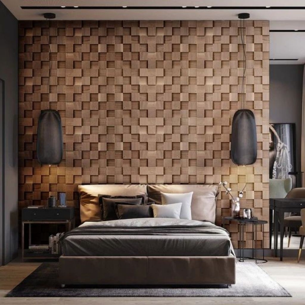 Wallpaper dinding / Hiasan dinding / Wall panel / Wood panel / wallpaper dinding kayu jati / Wood pa