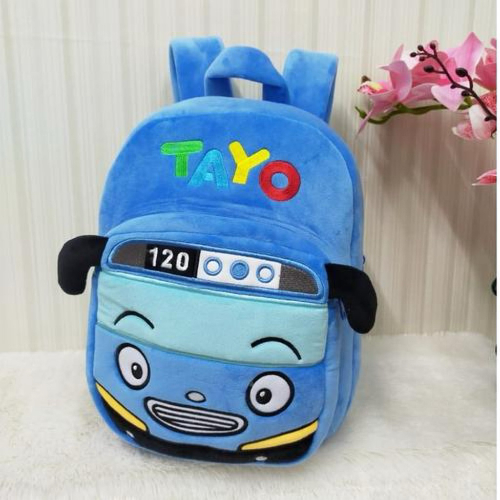 TERMURAH TAS RANSEL ANAK / RANSEL TODDLER / RANSEL BONEKA ANAK BESAR DORAEMON TAYOO BUS BIRU