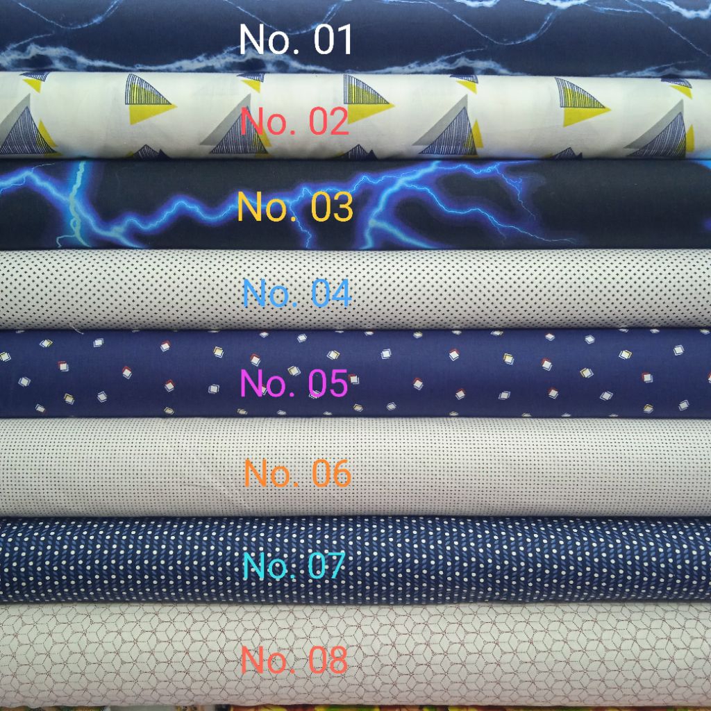 BAHAN KOKO, KEMEJA KAIN KATUN POPLINE PREMIUM IMPORT MOTIF PERCA/ABSTRAK