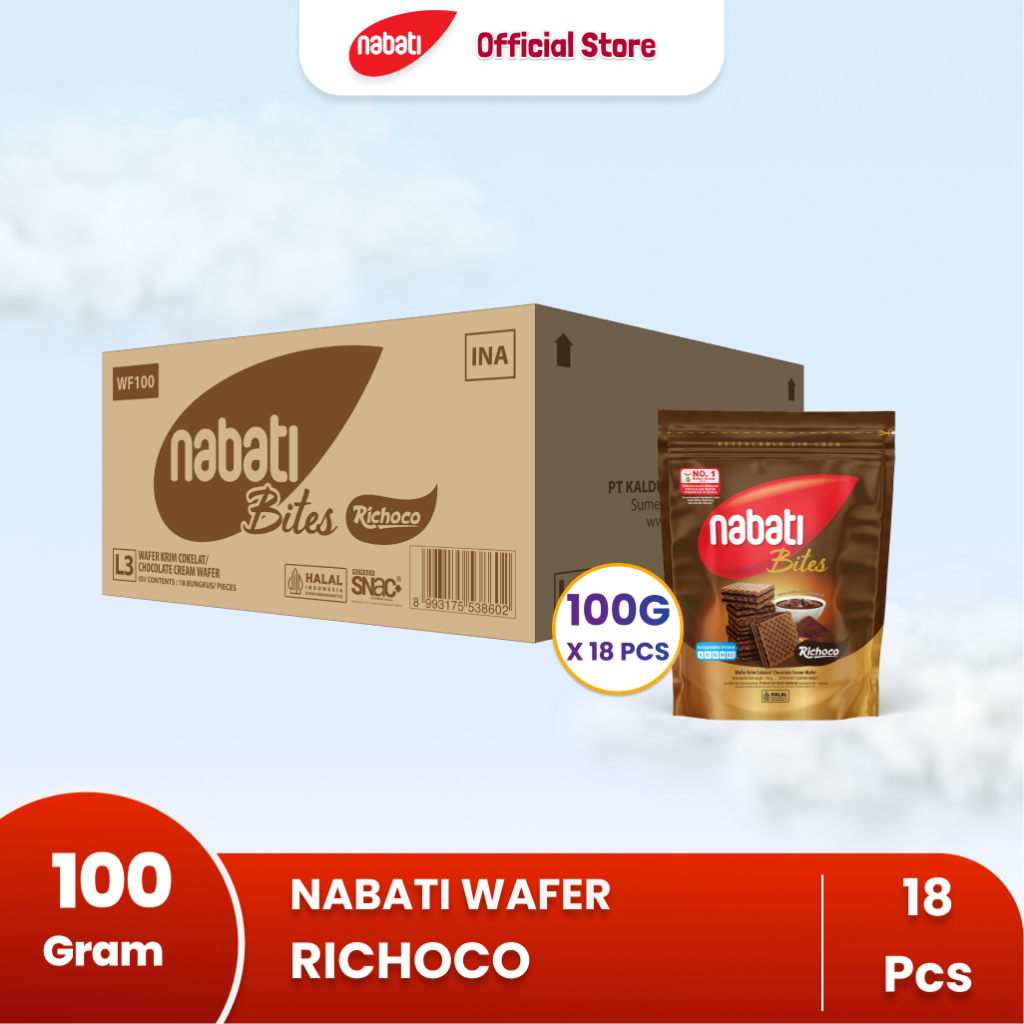 

SPECIAL PROMO WAFER POUCH 100G - 1 CARTON (18PCS)