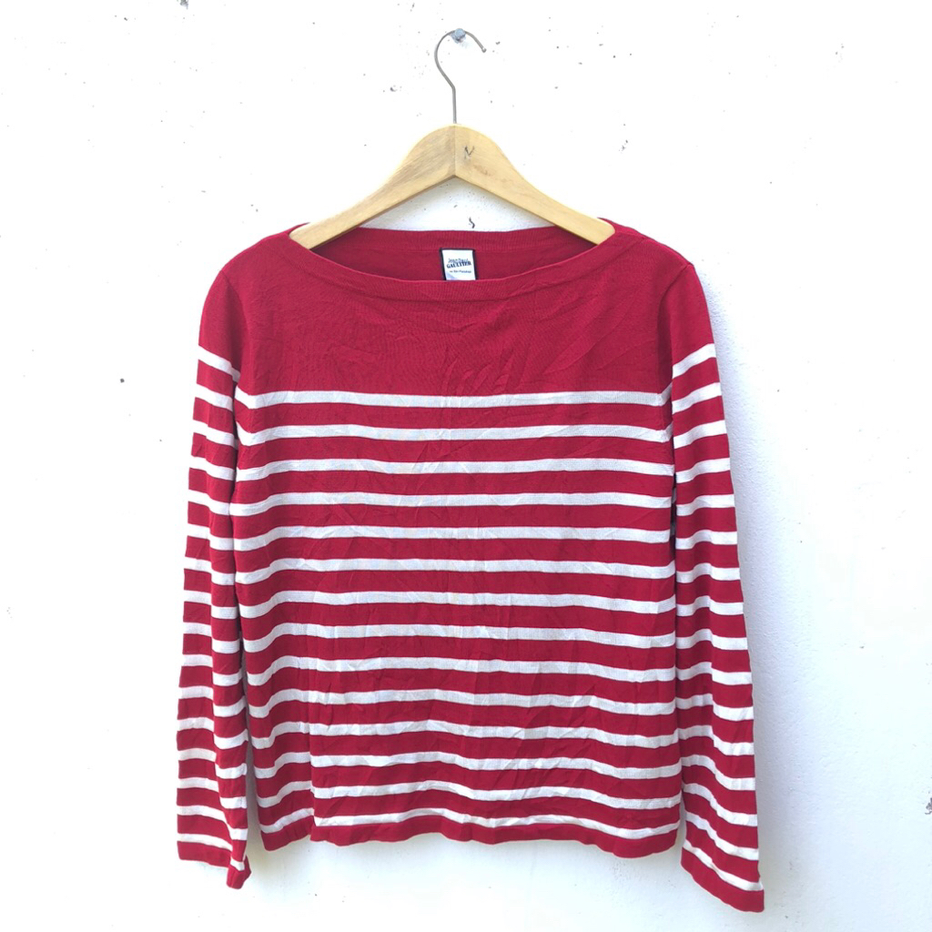 jean paul gaultier stripe longsleeve size M/L