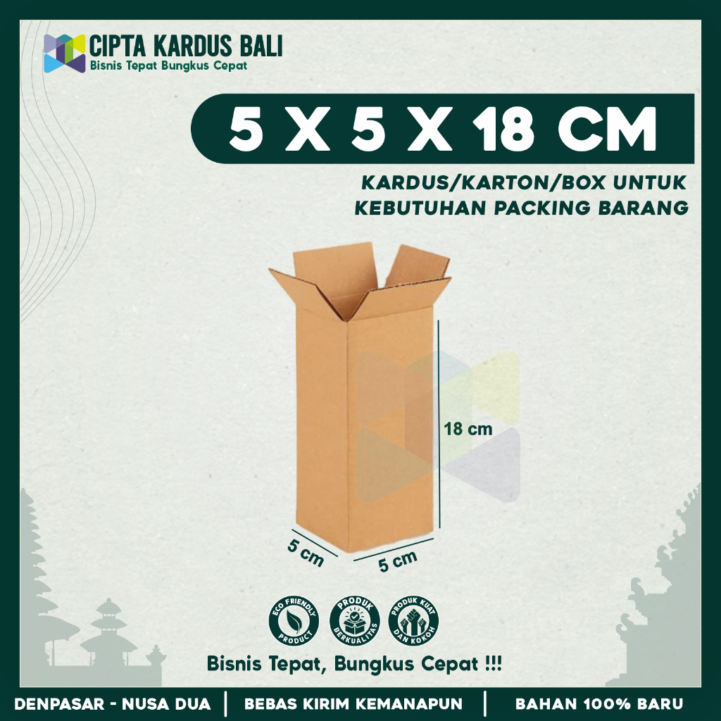 

Kardus Packing 5x5x18 | Box packing | Karton Packing
