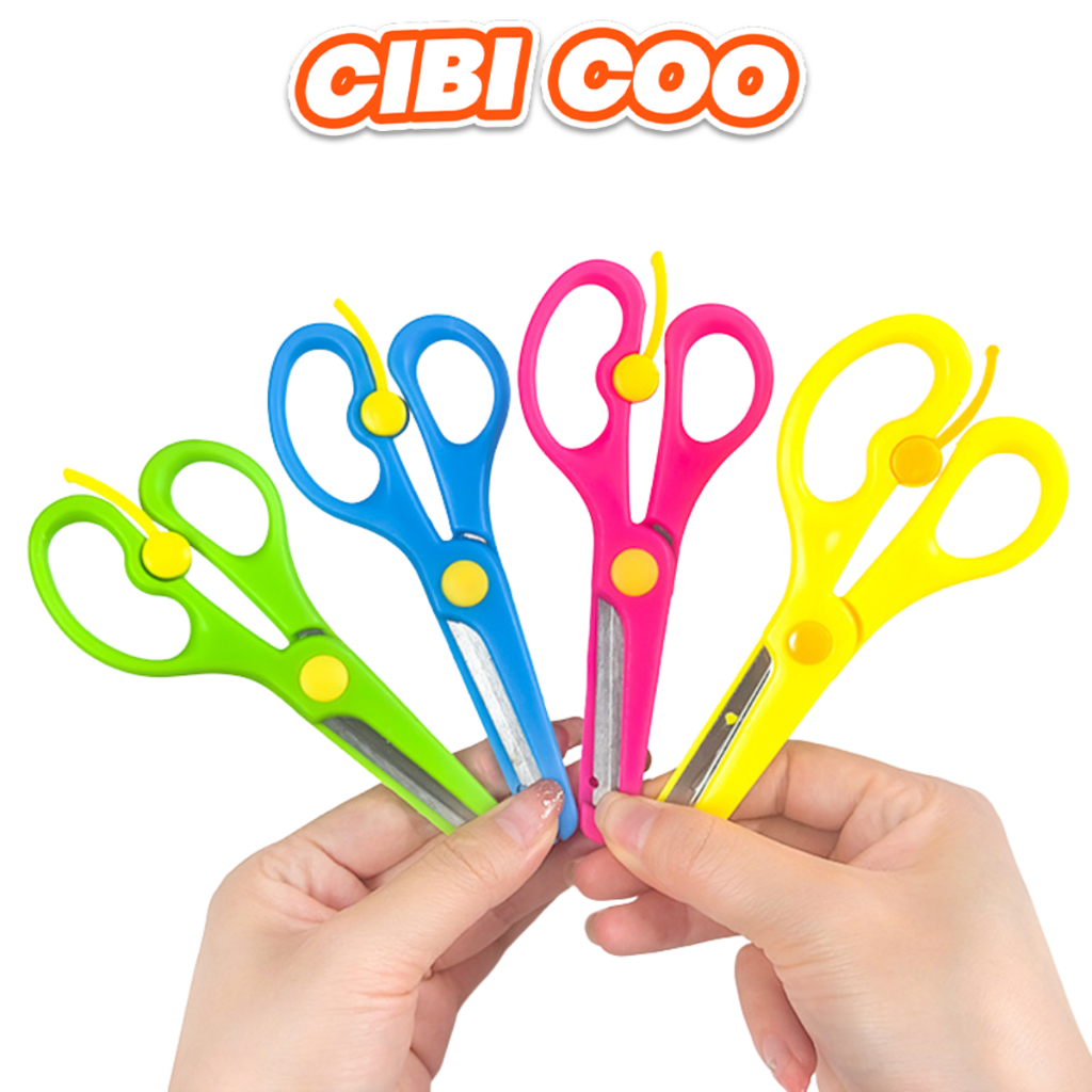 

CIBICOO GUNTING ANAK GUNTING KERTAS MINI GUNTING PENGAMAN ANAK WARNA WARNI