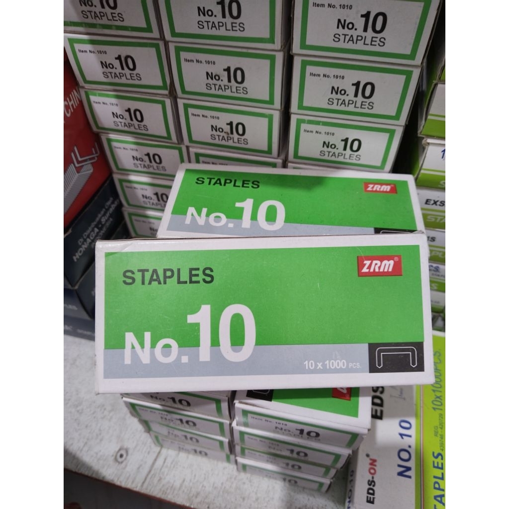 

ISI STAPLES ZRM NO 10 ISI 10X1000PCS