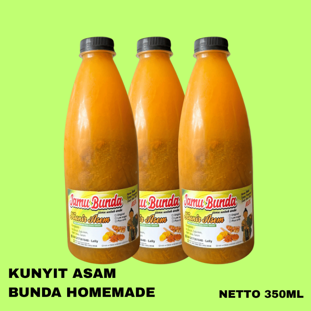 

BUNDA Jamu Kunyit Asam /Anti Kanker / Herbal / Homemade