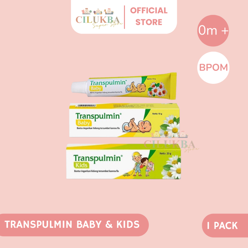 TRANSPULMIN BABY & KIDS | BALSAM BAYI | CREAM PERUT KEMBUNG BAYI | CREAM BATUK PILEK BAYI