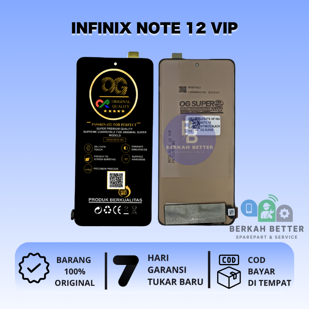 LCD INFINIX NOTE 12 VIP (X672) ORIGINAL TOUCHSCREEN