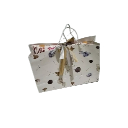 

PAPER BAG JUMBO PREMIUM MOTIF FLOWER BACKGROUND WHITE GOODIE BAG GIFT BIRTHDAY