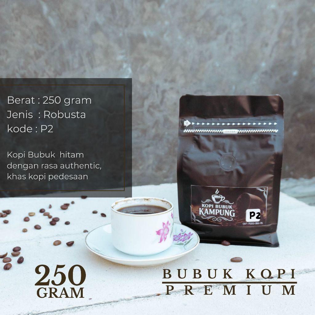 

(P2) KOPI HITAM BUBUK 250 G PREMIUM / KOPI BUBUK HITAM / KOPI KAMPUNG